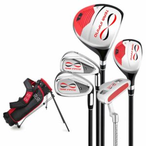 sac de golf & 6 clubs kids